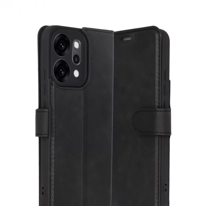 Oppo Reno 14 Trend S Plus Kapaklı Kılıf - Siyah
