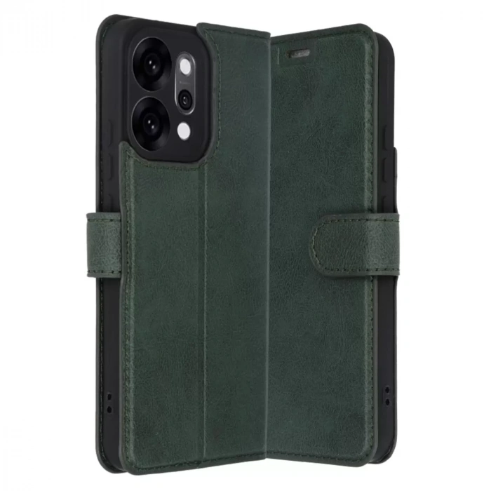 Oppo Reno 14 Trend S Plus Kapaklı Kılıf - Yeşil