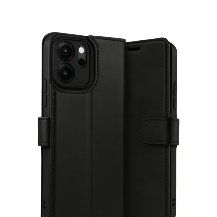 Oppo Reno 14f Trend S Plus Kapaklı Kılıf - Siyah