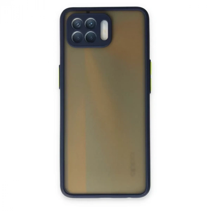 Oppo Reno 4 Lite Kılıf Montreal Silikon Kapak - Lacivert