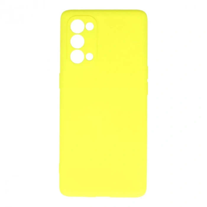 Oppo Reno 5 Pro Kılıf First Silikon - Sarı