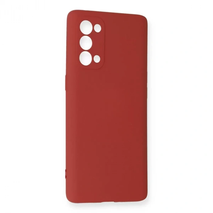 Oppo Reno 5 Pro Kılıf Nano İçi Kadife Silikon - Kiremit