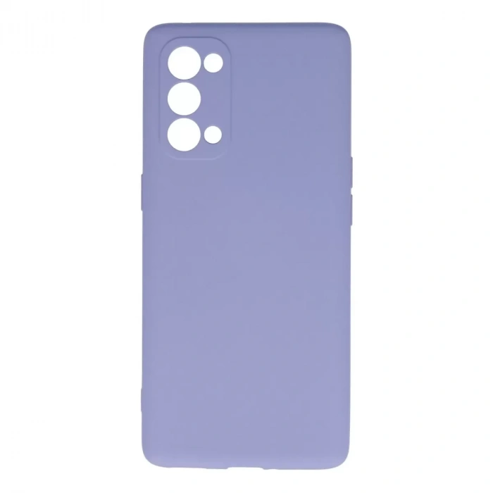 Oppo Reno 5 Pro Kılıf Nano İçi Kadife Silikon - Lila