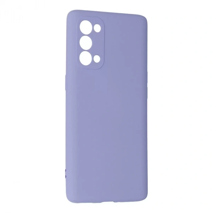 Oppo Reno 5 Pro Kılıf Nano İçi Kadife Silikon - Lila