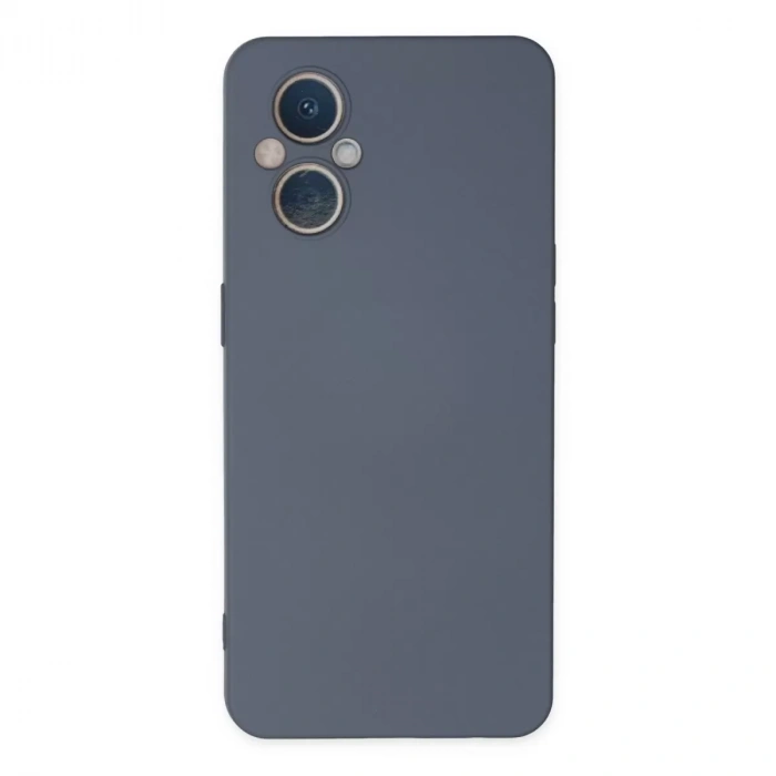 Oppo Reno 7 Lite Kılıf Nano İçi Kadife Silikon - Gri