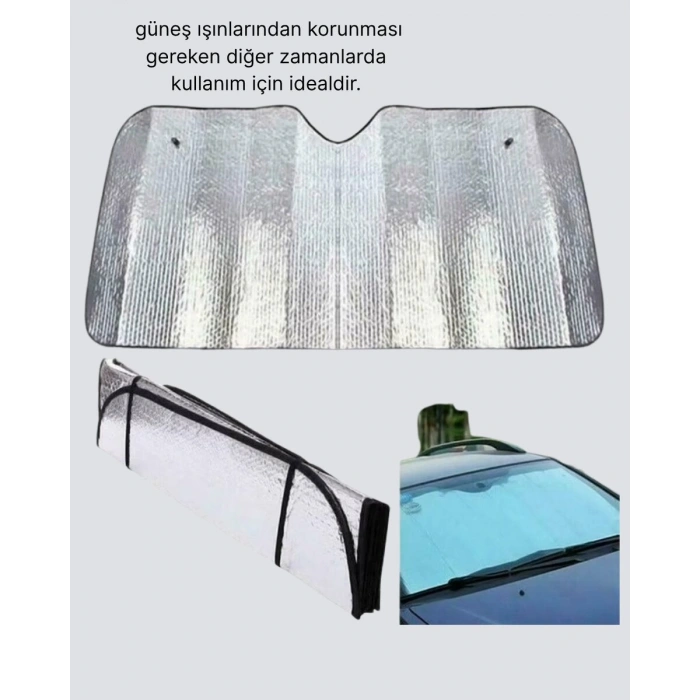 Otomobil Güneşliği – Katlanabilir Tasarım ve Süngerli Isı Yalıtımı