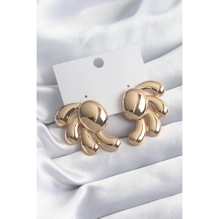Pirinç Gold Renk Kadın Küpe 5886