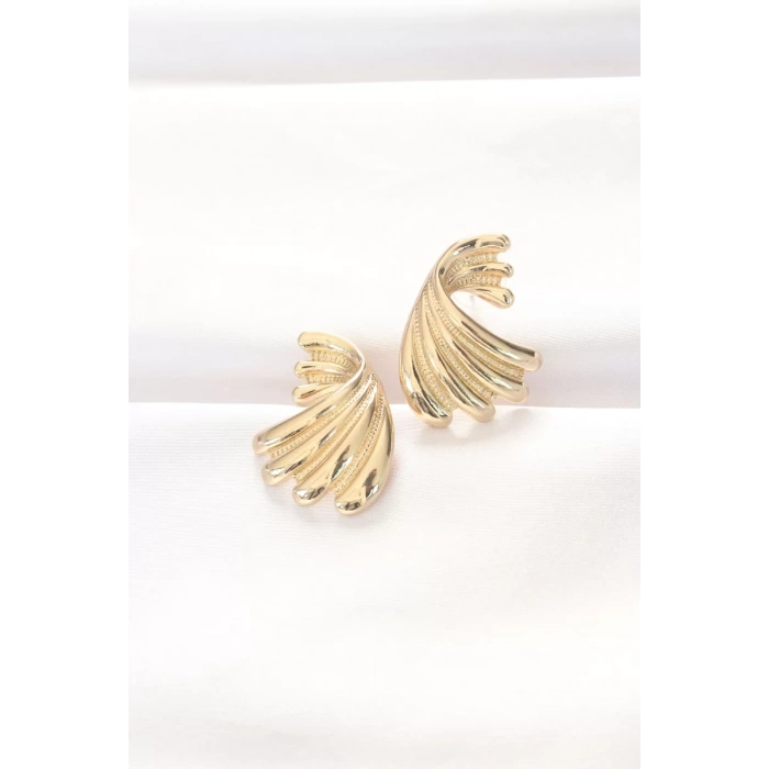 Pirinç Gold Renk Küpe - TJ-BKP8883