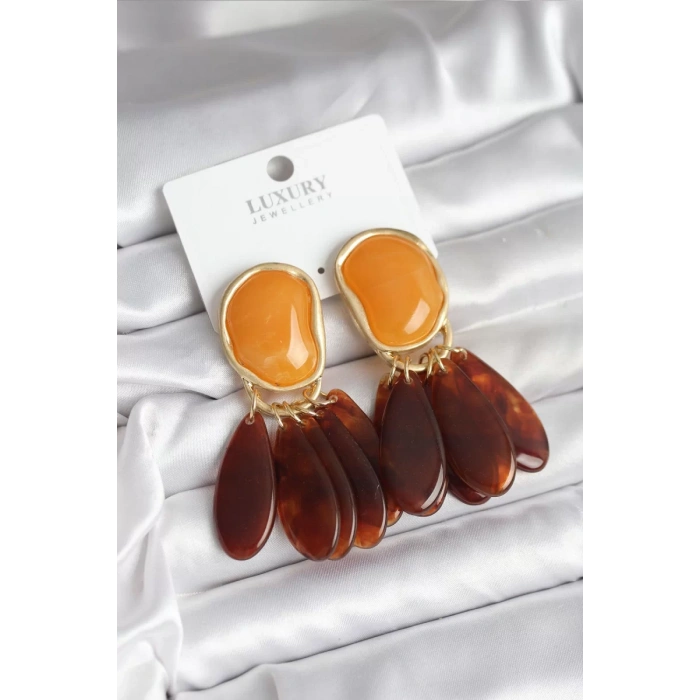Pirinç Gold Renk Vintage Model Kadın Küpe - TJ-BKP11431