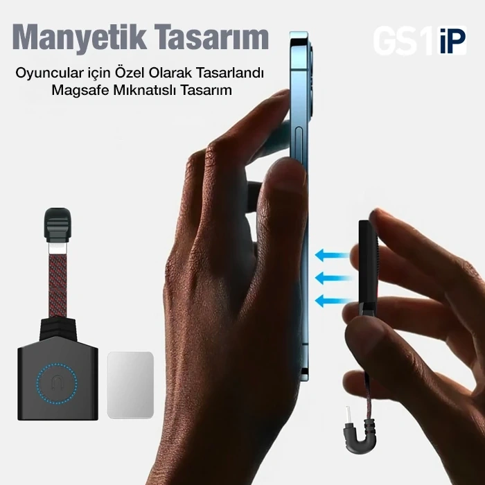 PLEXTONE GS1İP iPhone Mıknatıslı Lightning to Lightning Kulaklık + Hızlı Şarj Adaptörü-(5775)