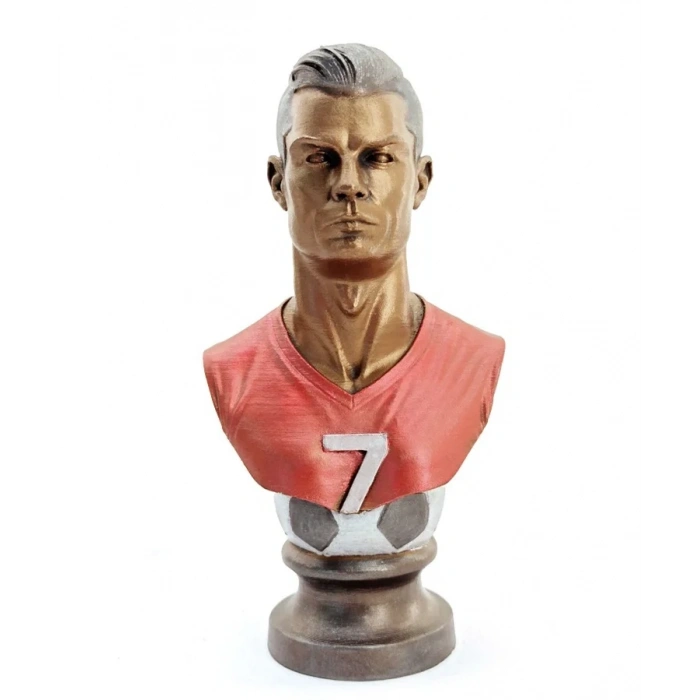 Polyester Ronaldo Figürü Büst
