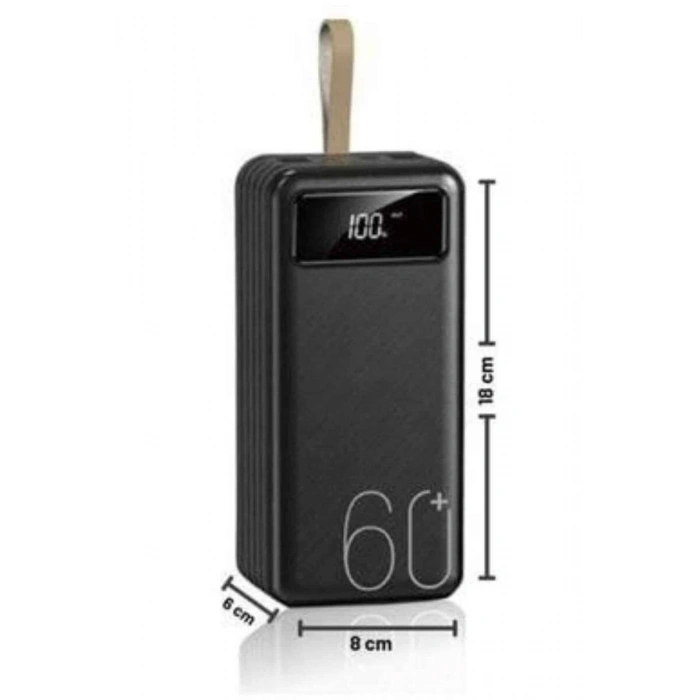 Powerbank Yüksek Kapasiteli 60.000 Mah Hızlı Şarj Şarj Özellikli Batarya