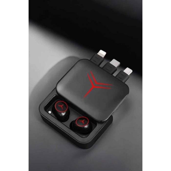 Powerbankli Kulaklık Bluetooth Bağlantılı Çoklu Bağlantı