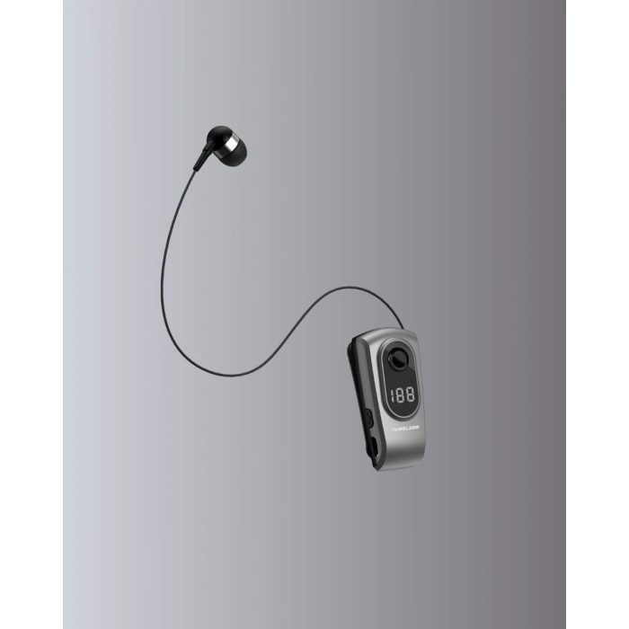 Profesyonel Bluetooth Kulaklık – Klipsli Titreşimli Dijital Göstergeli