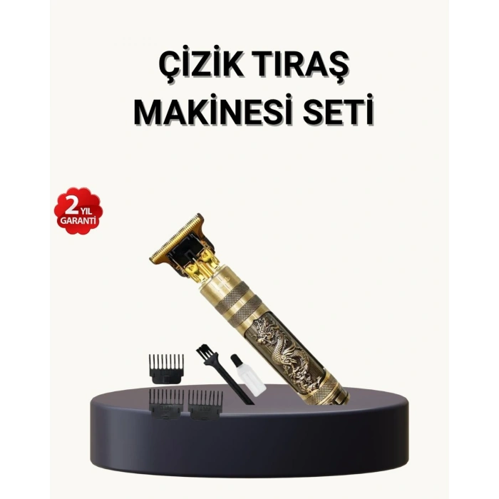 Profesyonel Çizik Tıraş Makinesi – T Çelik Bıçaklı 120 Dakika Şarjlı Kullanım 3 Başlıklı