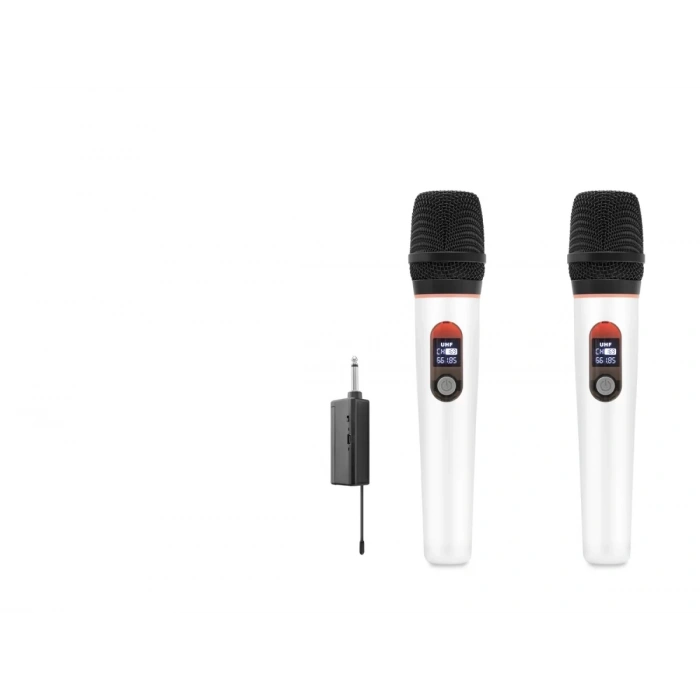 Profesyonel Kablosuz Uhf 2 Mikrofonlu Set 6.35 Mm - Beyaz HDX2791B