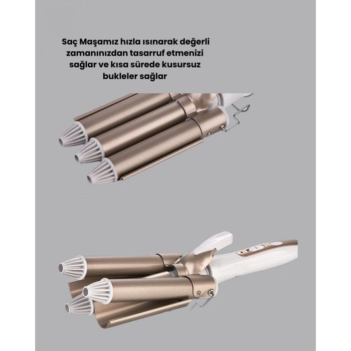 Profesyonel Kullanıma Uygun Bukle Maşası
