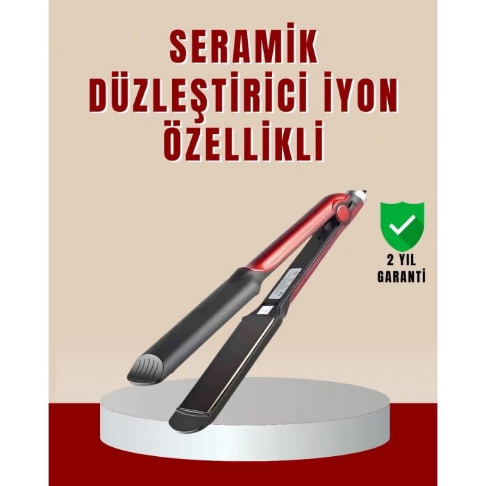 Profesyonel Saç Düzleştirici – 360° Döner Kablo ve Kompakt Tasarım