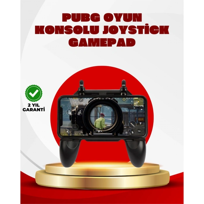 PUBG Mobile Uyumlu Joystick ve Parmak Tetikli Oyun Gamepadi