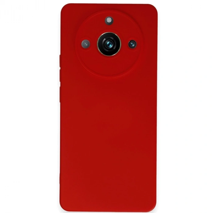 Realme 11 Pro Kılıf Nano İçi Kadife Silikon - Kırmızı