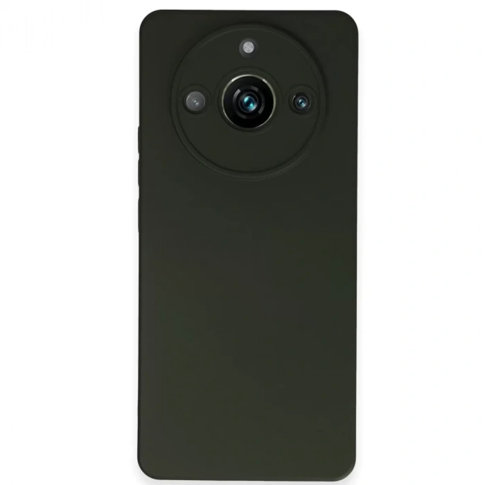 Realme 11 Pro Kılıf Nano İçi Kadife Silikon - Koyu Yeşil
