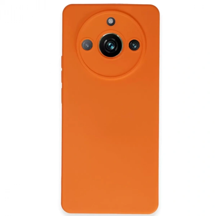 Realme 11 Pro Kılıf Nano İçi Kadife Silikon - Turuncu