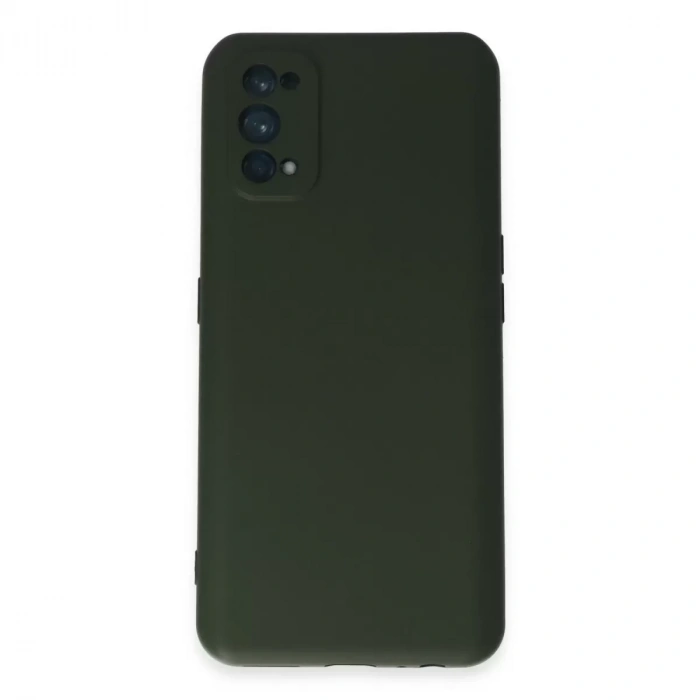 Realme 7 Pro Kılıf Nano İçi Kadife Silikon - Koyu Yeşil