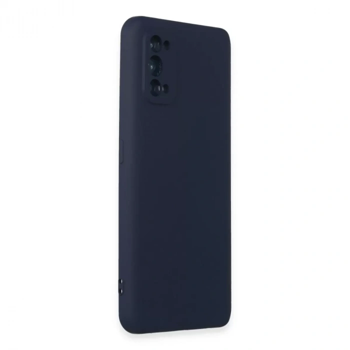 Realme 7 Pro Kılıf Nano İçi Kadife Silikon - Lacivert