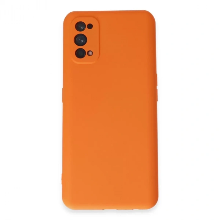 Realme 7 Pro Kılıf Nano İçi Kadife Silikon - Turuncu