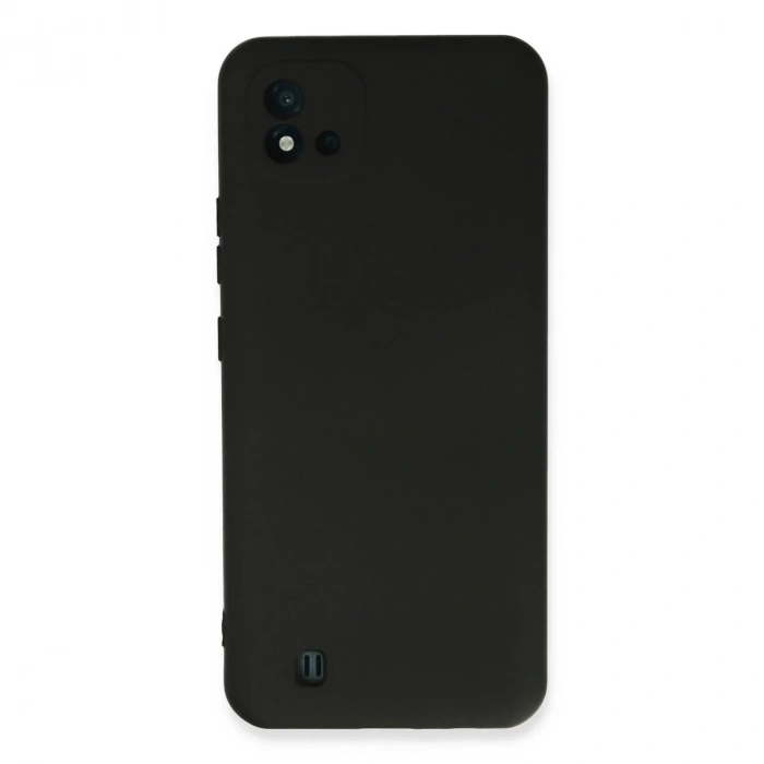 Realme C11 2021 Kılıf Nano İçi Kadife Silikon - Siyah