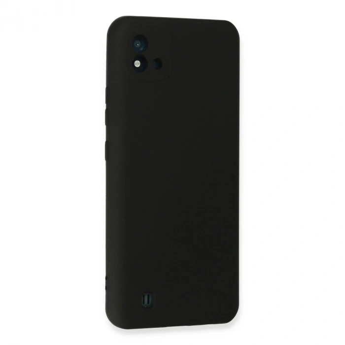 Realme C11 2021 Kılıf Nano İçi Kadife Silikon - Siyah