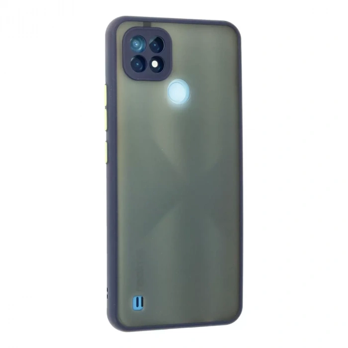 Realme C21 Kılıf Montreal Silikon Kapak - Lacivert