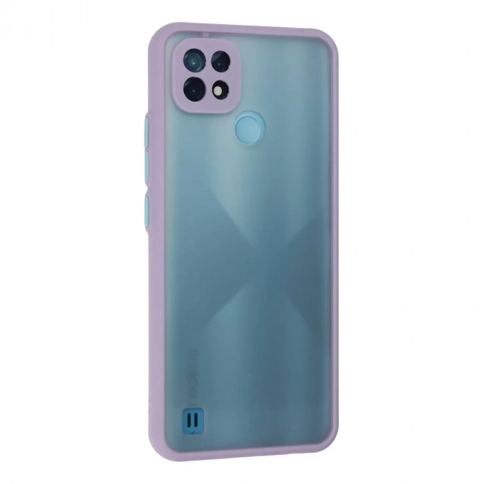 Realme C21 Kılıf Montreal Silikon Kapak - Mor