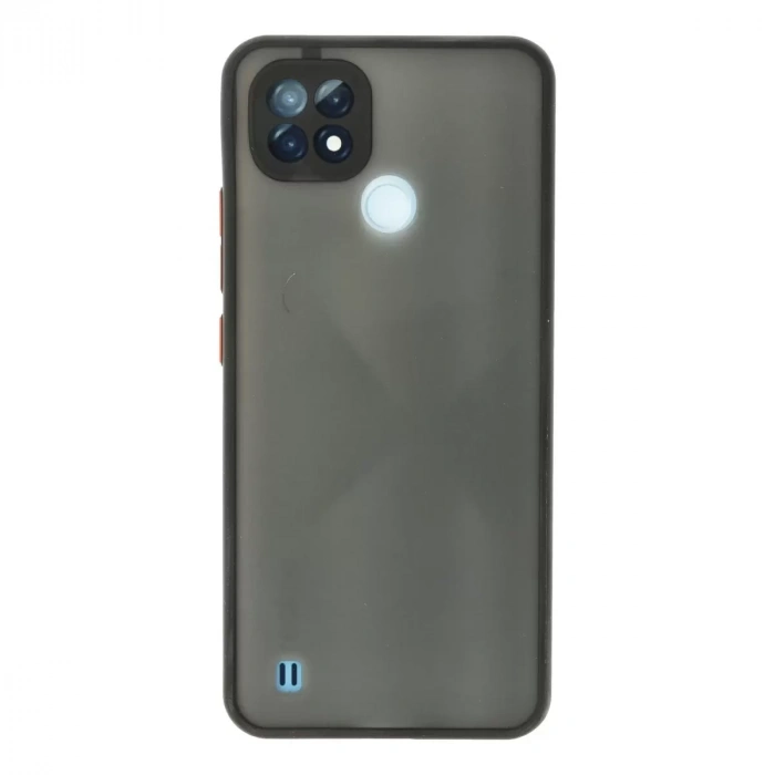 Realme C21 Kılıf Montreal Silikon Kapak - Siyah