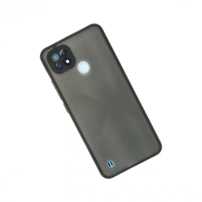 Realme C21 Kılıf Montreal Silikon Kapak - Siyah
