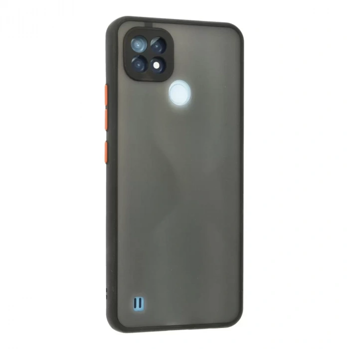 Realme C21 Kılıf Montreal Silikon Kapak - Siyah