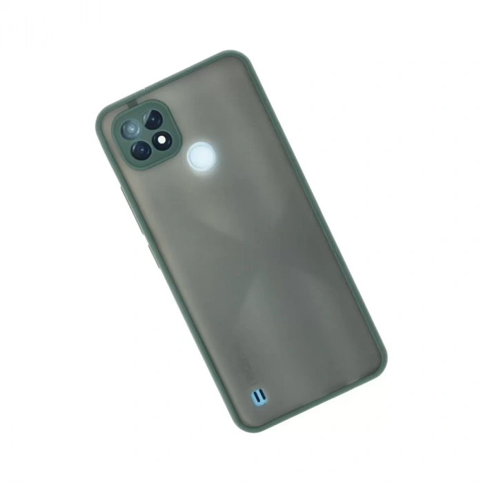 Realme C21 Kılıf Montreal Silikon Kapak - Yeşil
