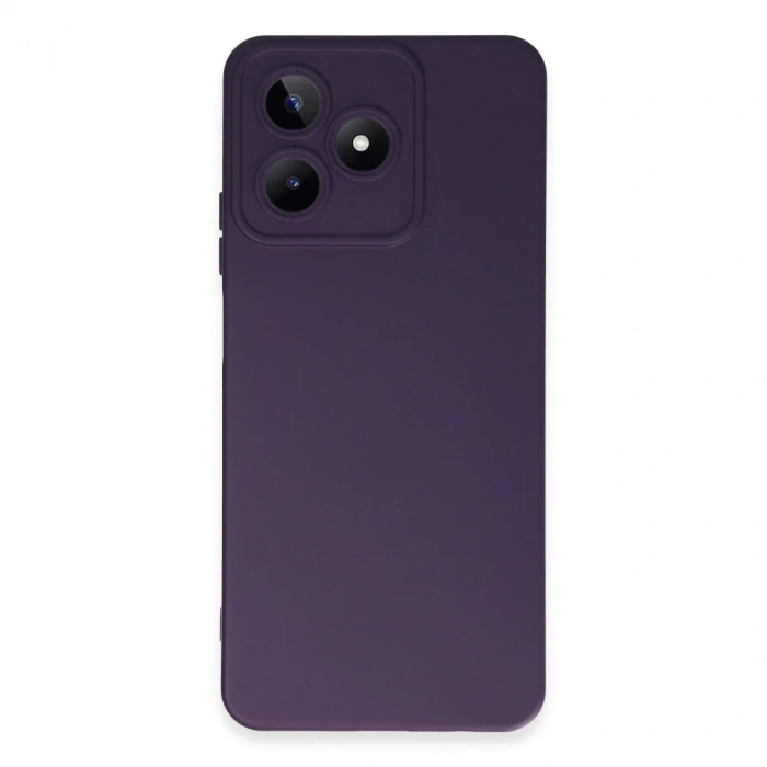 Realme C53 Kılıf Nano İçi Kadife Silikon - Mor