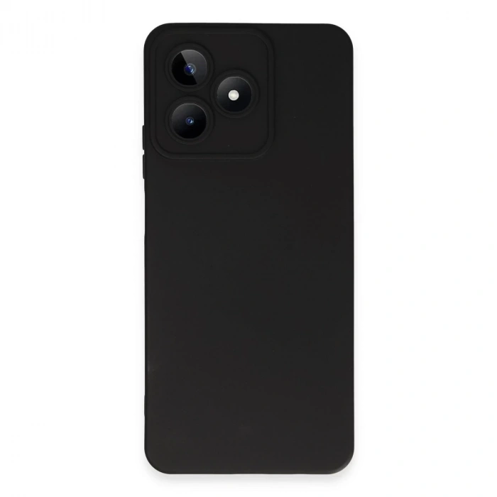 Realme C53 Kılıf Nano İçi Kadife Silikon - Siyah