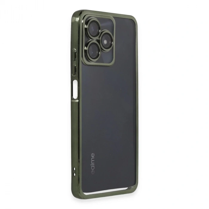 Realme C53 Kılıf Razer Lensli Silikon - Yeşil