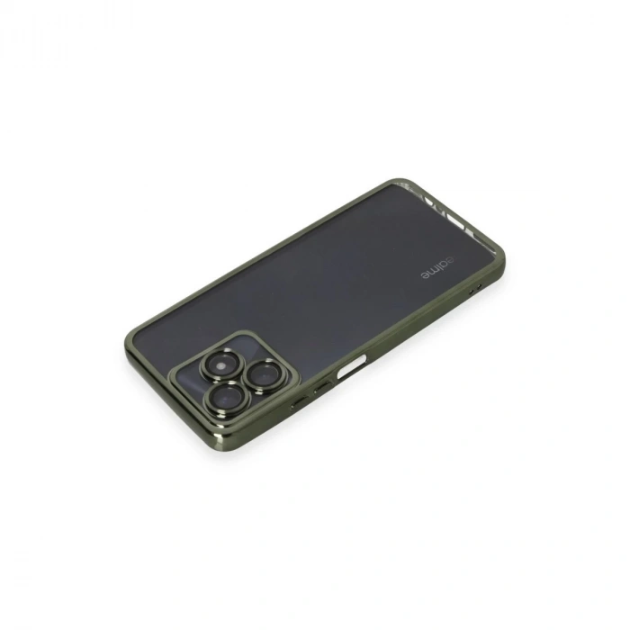 Realme C53 Kılıf Razer Lensli Silikon - Yeşil