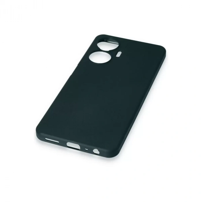 Realme C55 Kılıf First Silikon - Koyu Yeşil