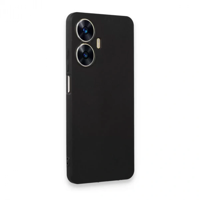 Realme C55 Kılıf First Silikon - Siyah