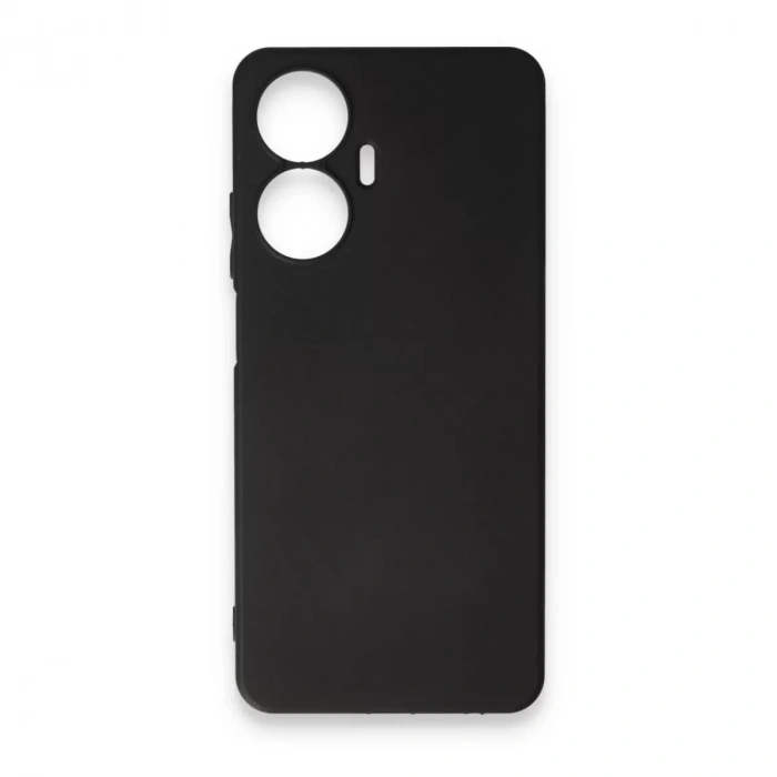 Realme C55 Kılıf First Silikon - Siyah