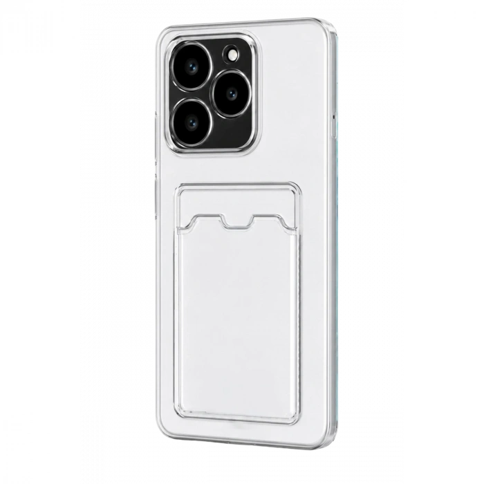 Realme C61 Kılıf Kart Şeffaf Silikon - Şeffaf