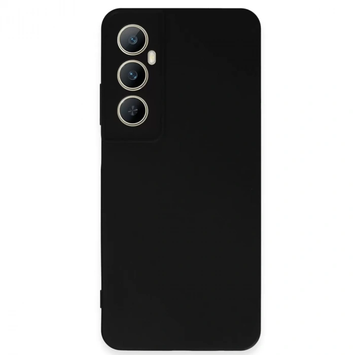 Realme C65 Kılıf First Silikon - Siyah