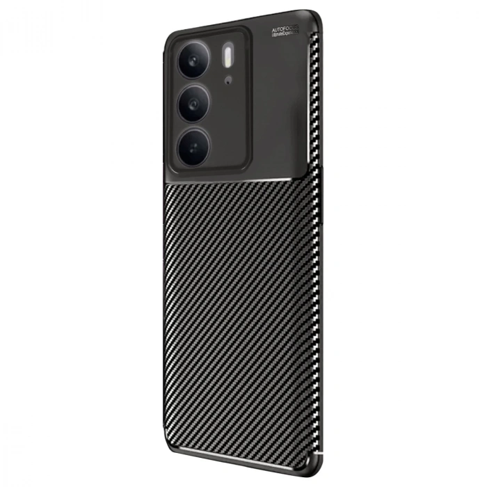 Realme C75 4g Auto Focus Karbon Kapak - Siyah