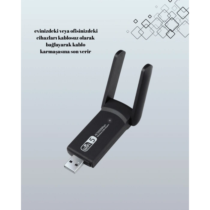 Realtek Chipsetli 5G Destekli Yüksek Hızlı Ağ Adaptörü