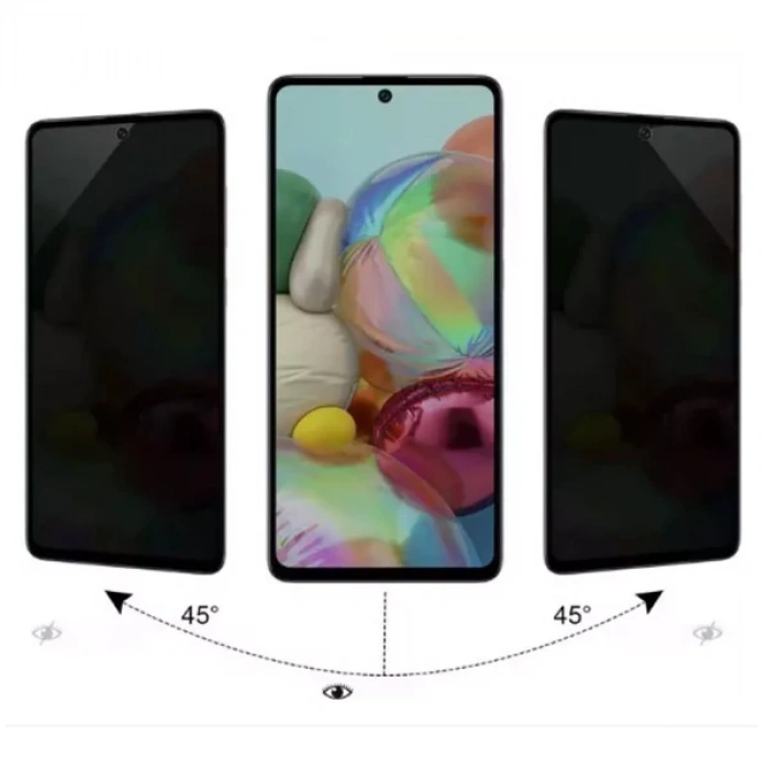 Redmi Note 9S / Note 9 Pro 3D Full Privacy Gizlilik Cam Ekran Koruyucu-(5775)