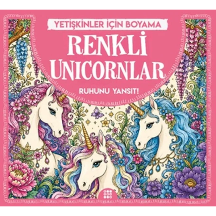 Renkli Unicornlar & Yetişkinler için Boyama